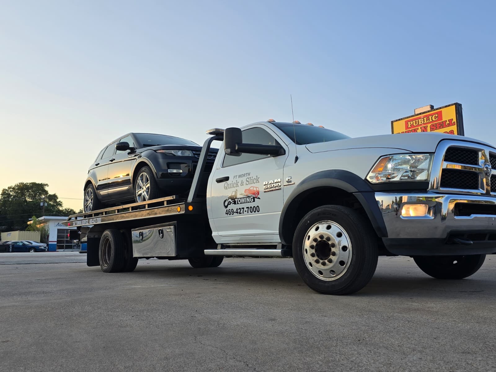 Ft worth Quick & Slick towing cover