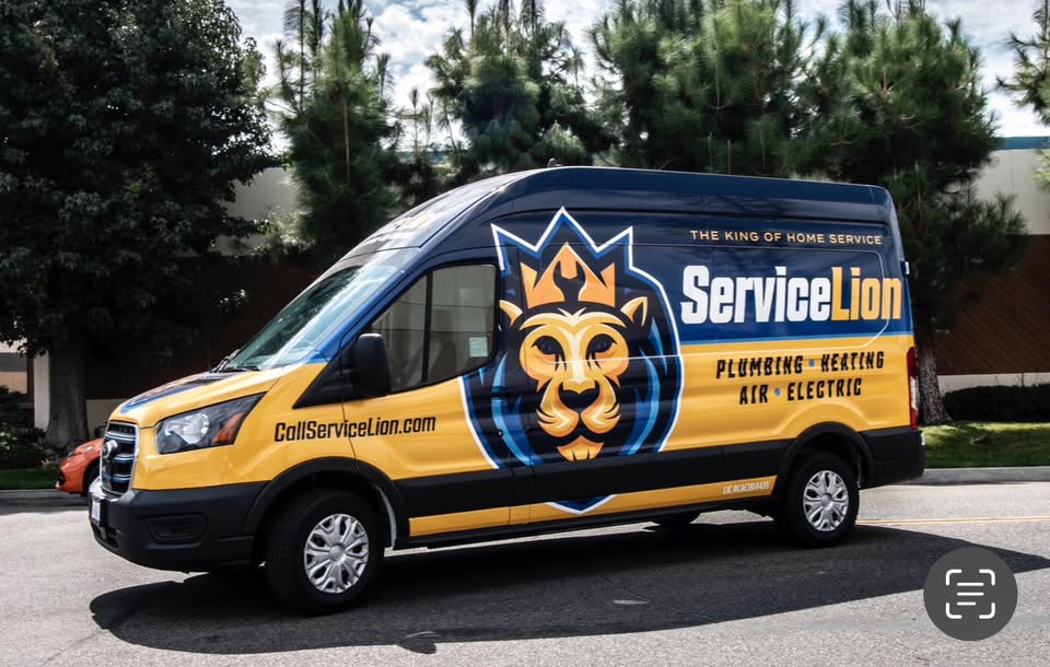 Service Lion Plumbing Heating Air Electric cover