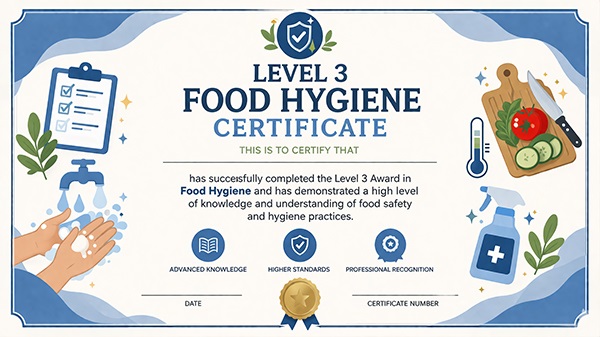 Level 3 Food Hygiene Certificate cover