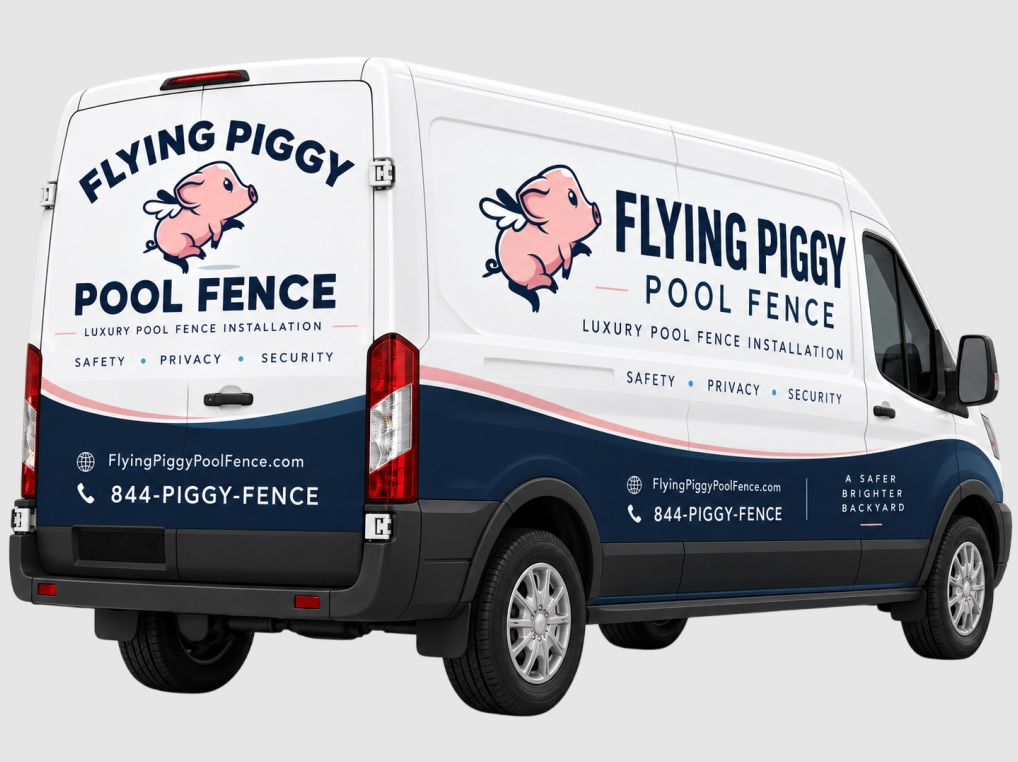 Flying Piggy Pool Fence cover