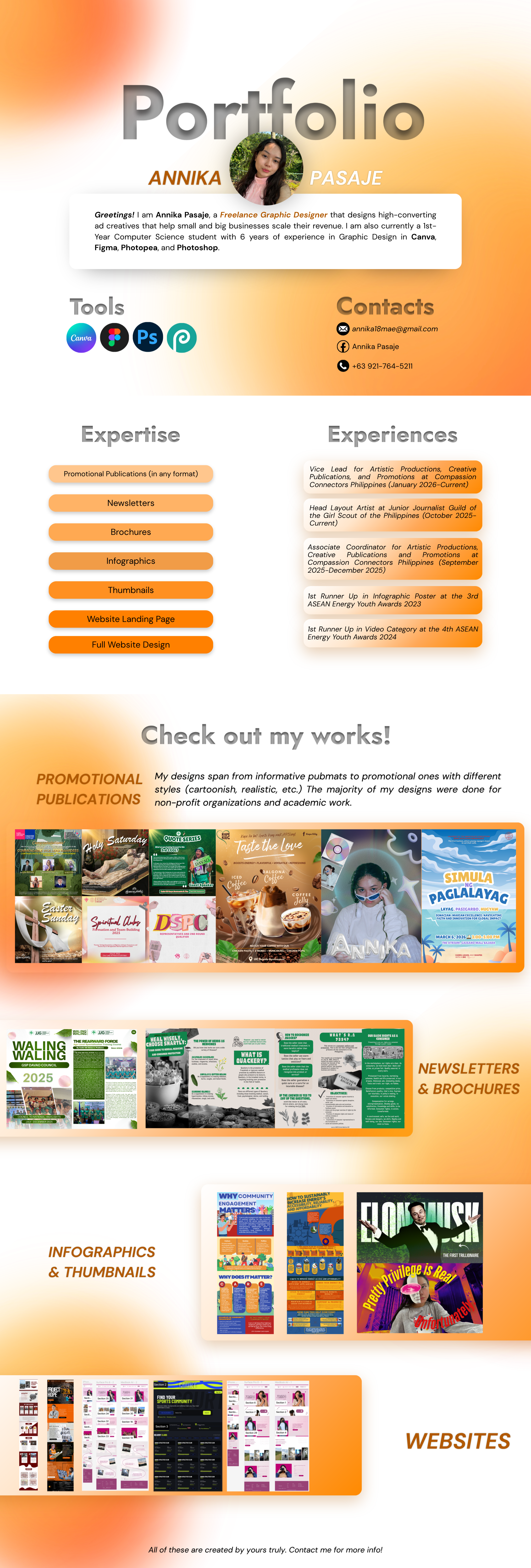 Graphic Design for Businesses (Website, Promotional Publications, etc.)