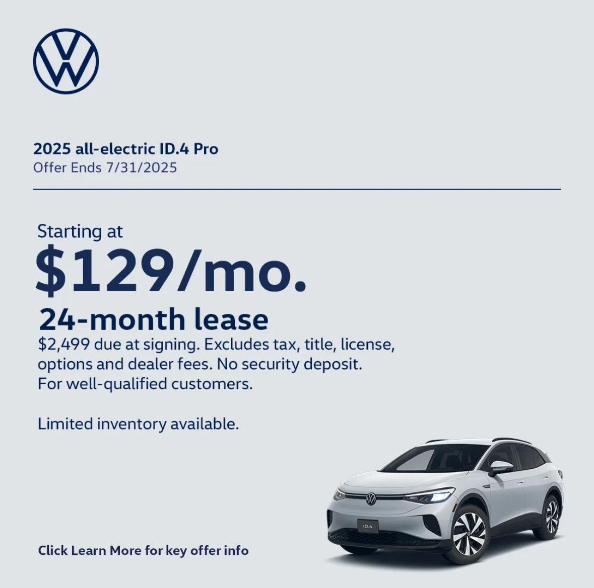Drive the Future with the All-Electric ID.4 Pro