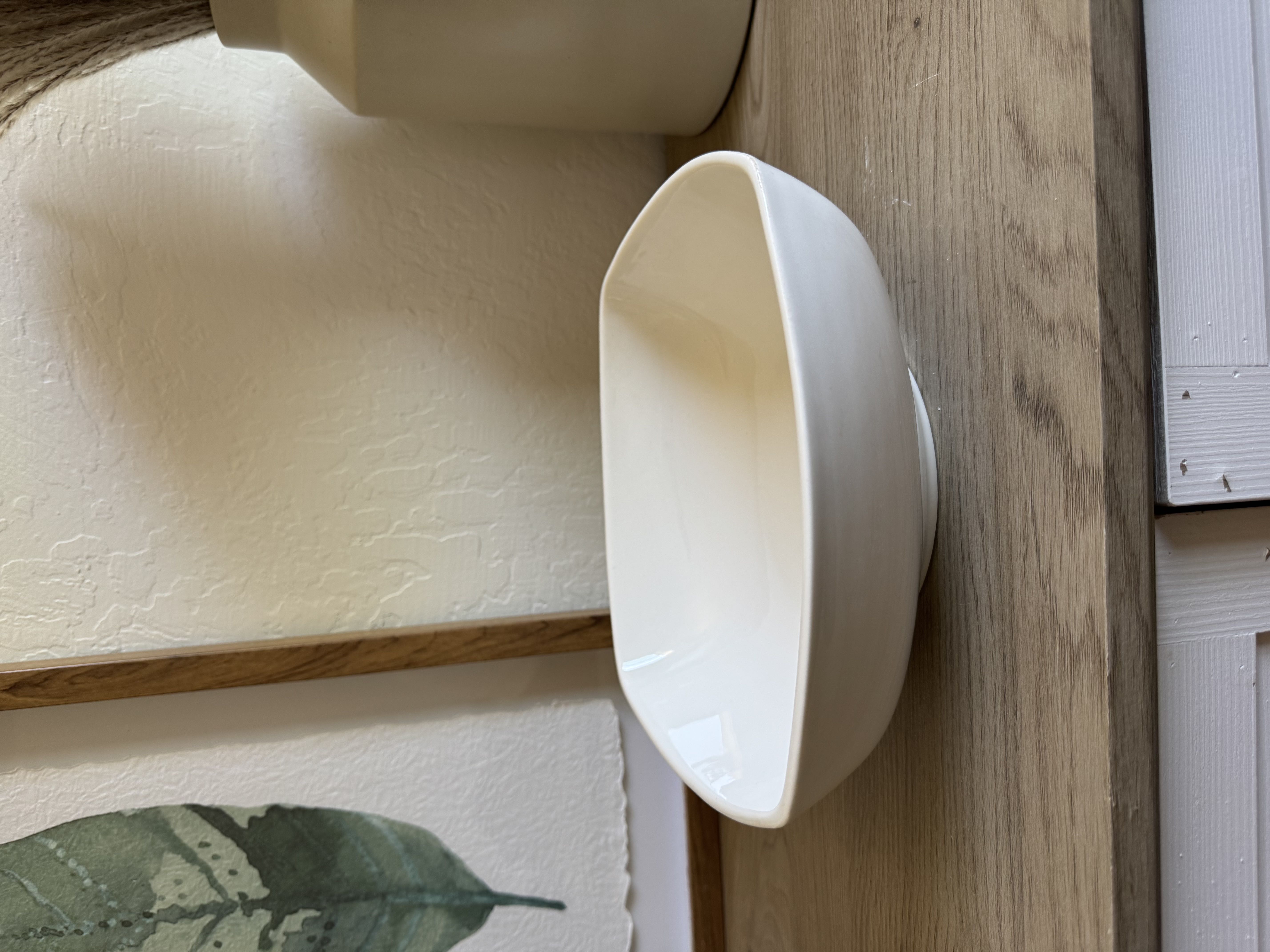 Gibson White Ceramic Bowl - Modern Design