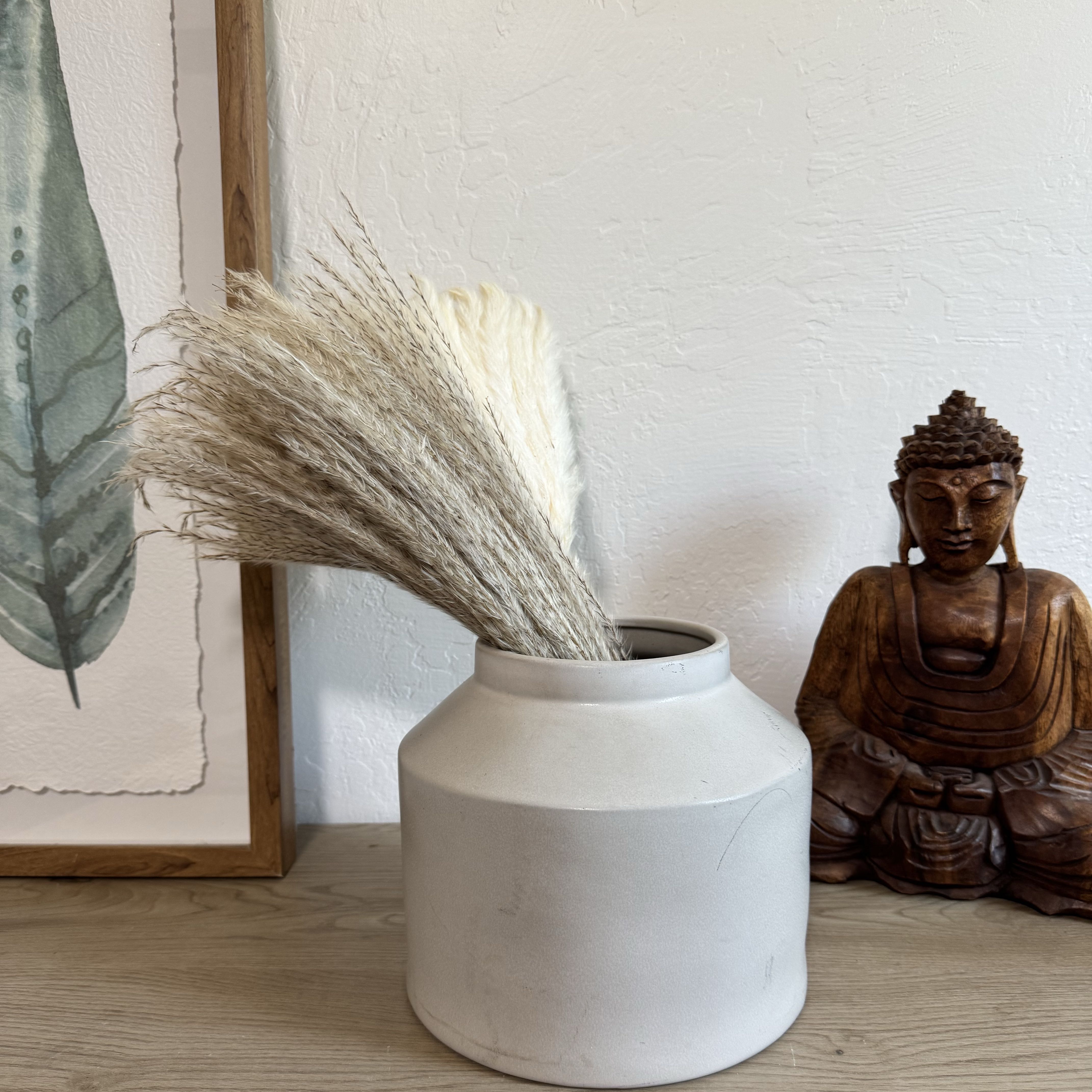 7" x 8" Carved Ceramic Vase Gray - Studio McGee - Image 2