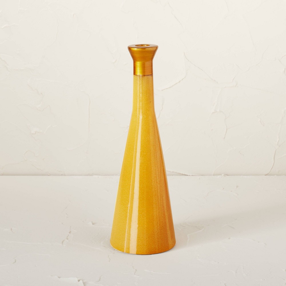 Opalhouse Jungalow Yellow Ceramic Candleholder