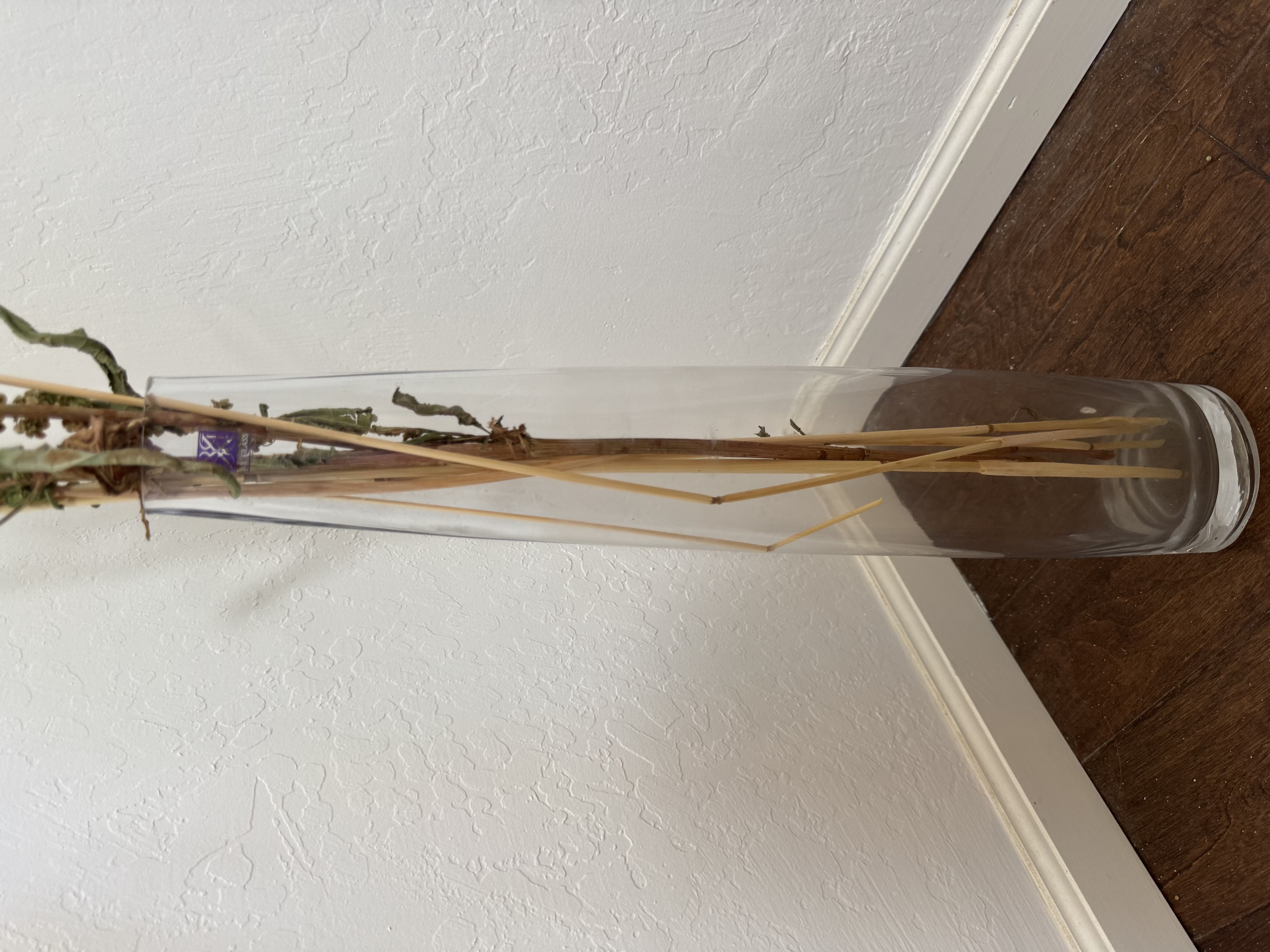 BX Tall Clear Glass Vase