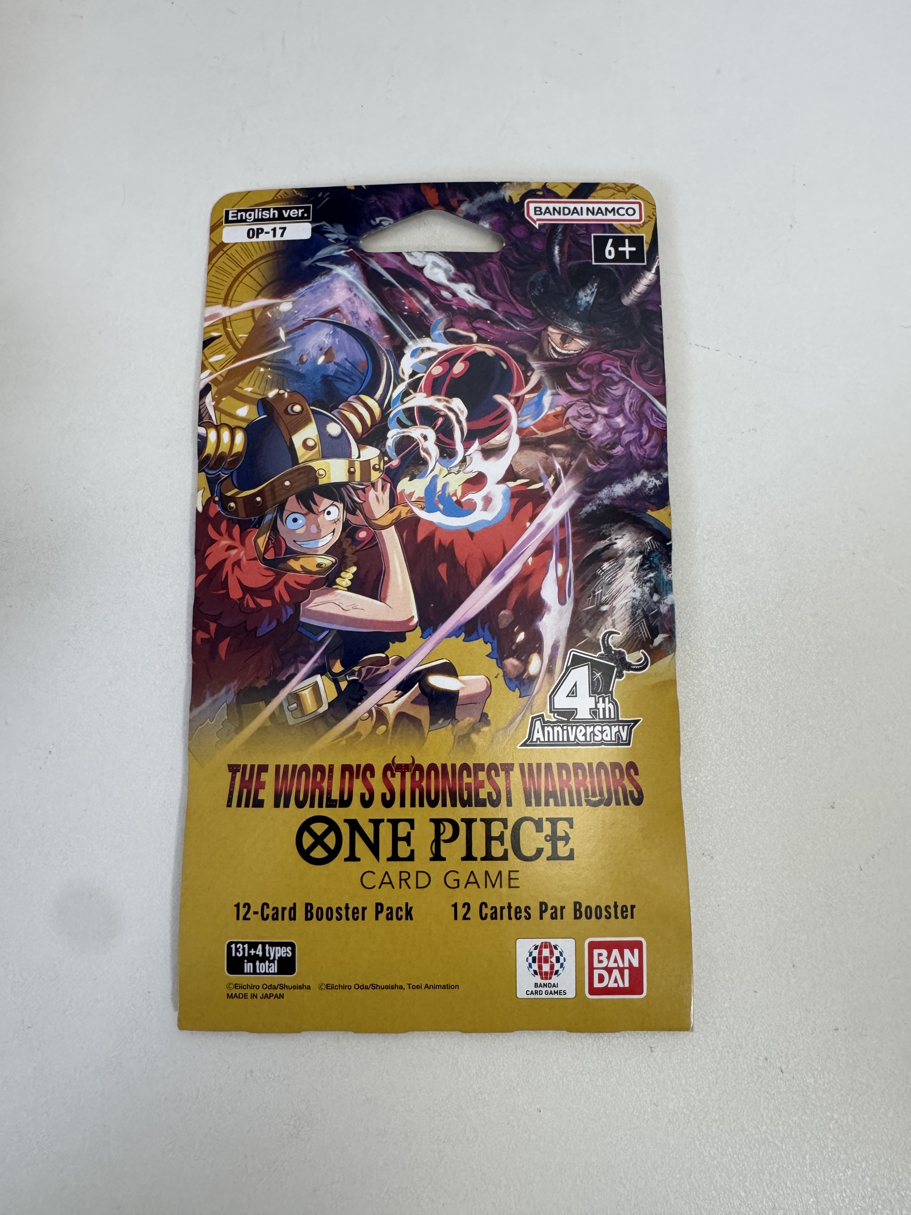 The World's Strongest Warriors Booster Pack - The World's Strongest Warriors (OP17) 